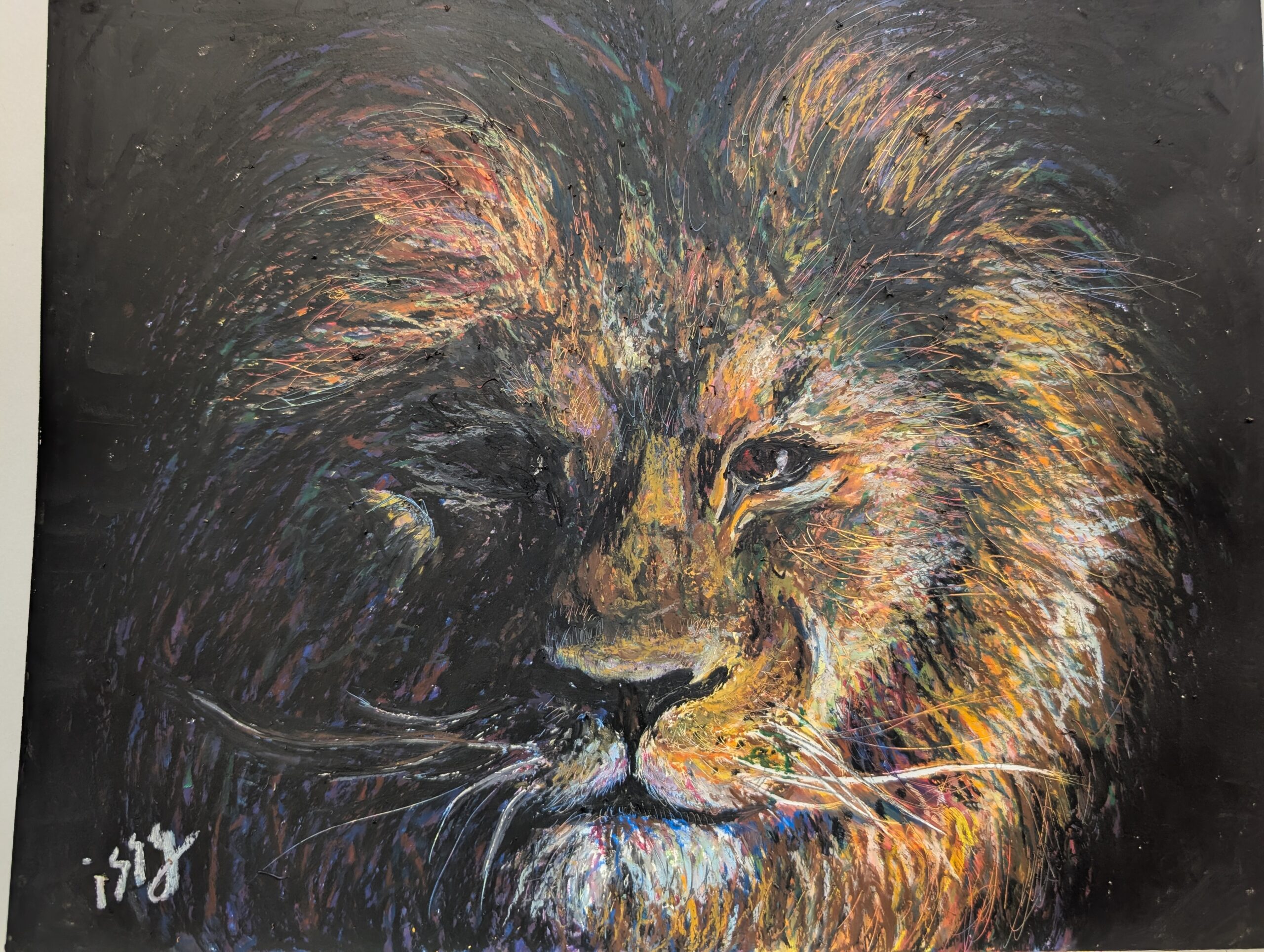 サバンナの王者 ｜100点のアートクレヨン画展