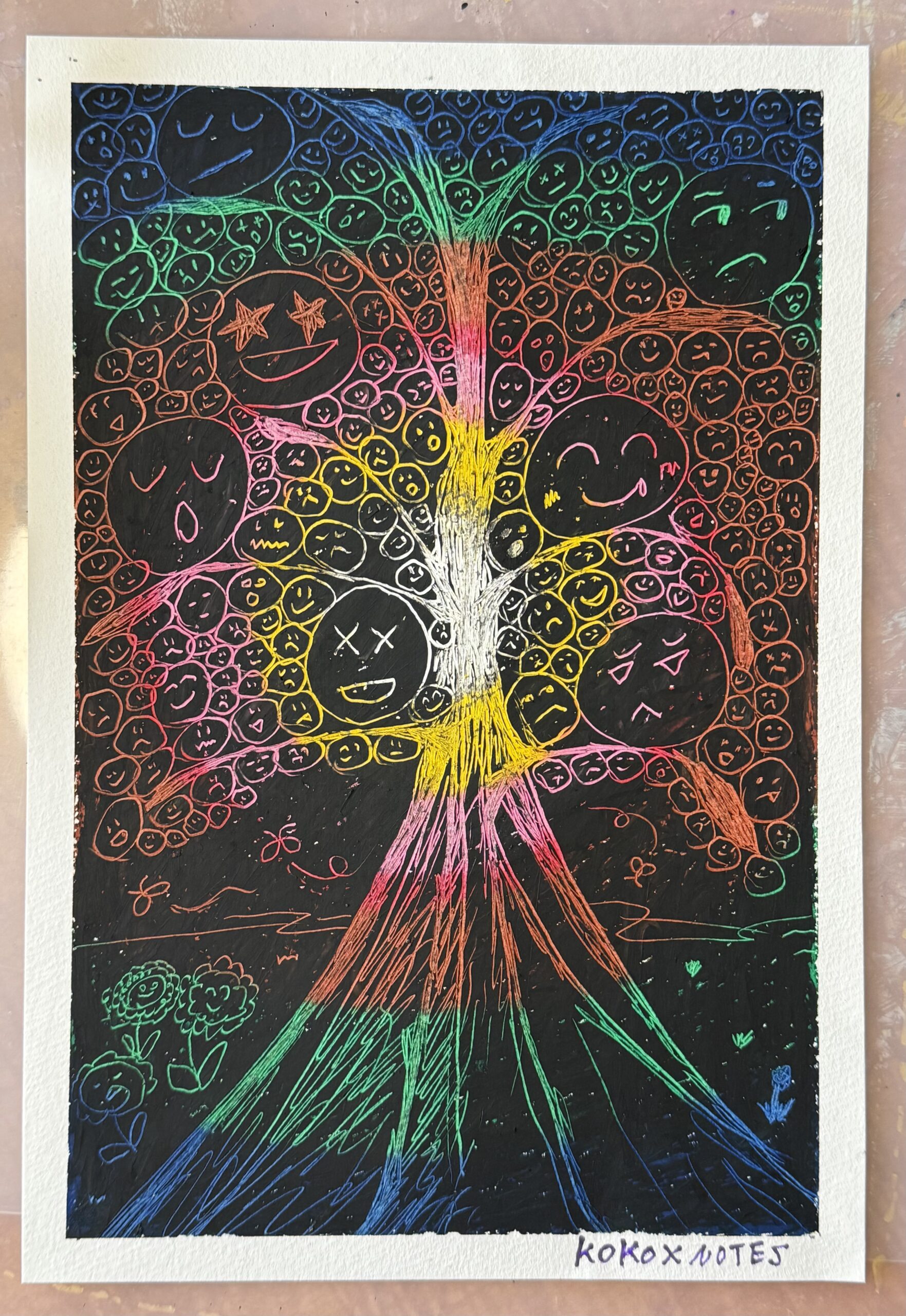 カラフルな私｜100点のアートクレヨン画展