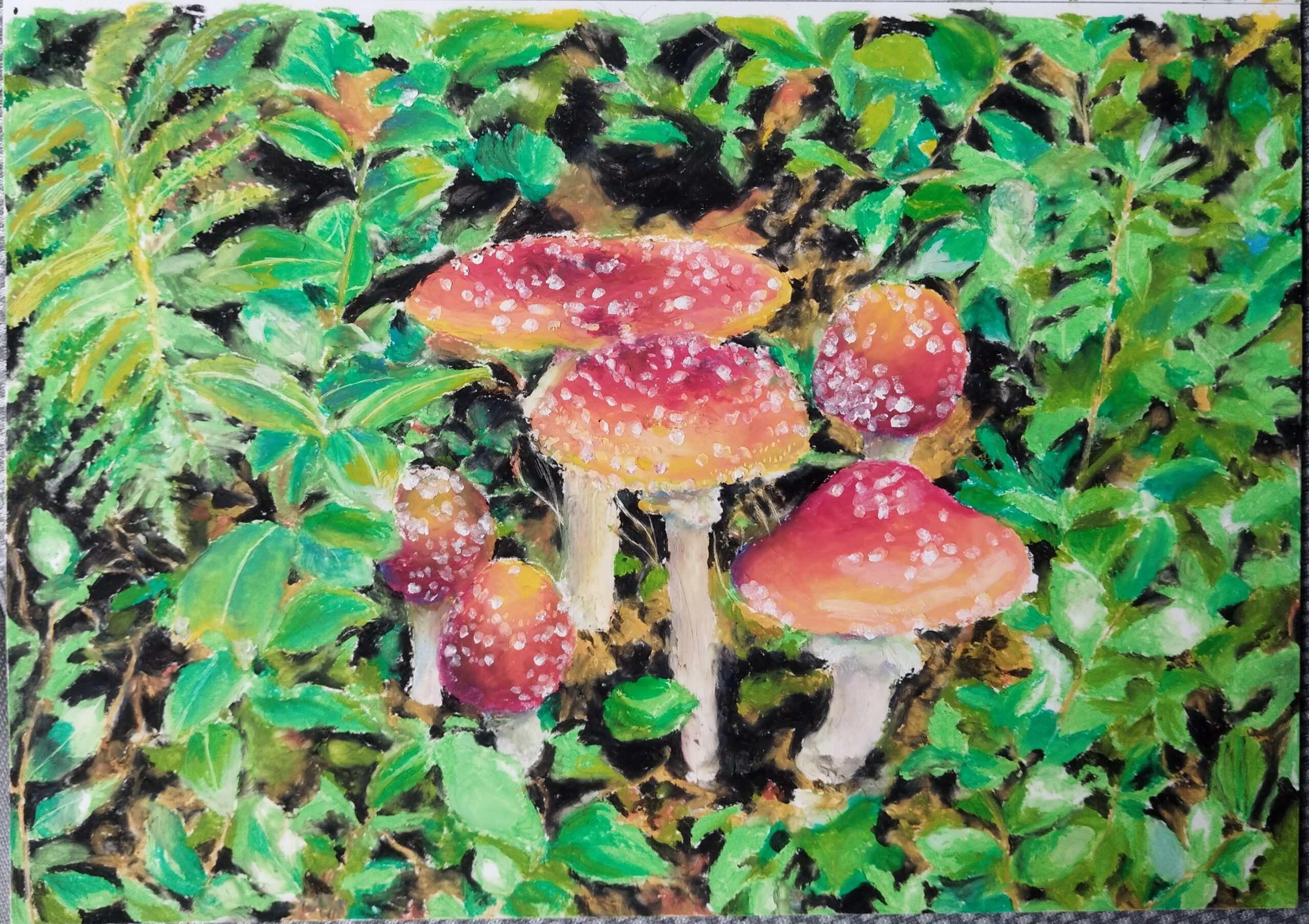 森の可愛さ｜100点のアートクレヨン画展