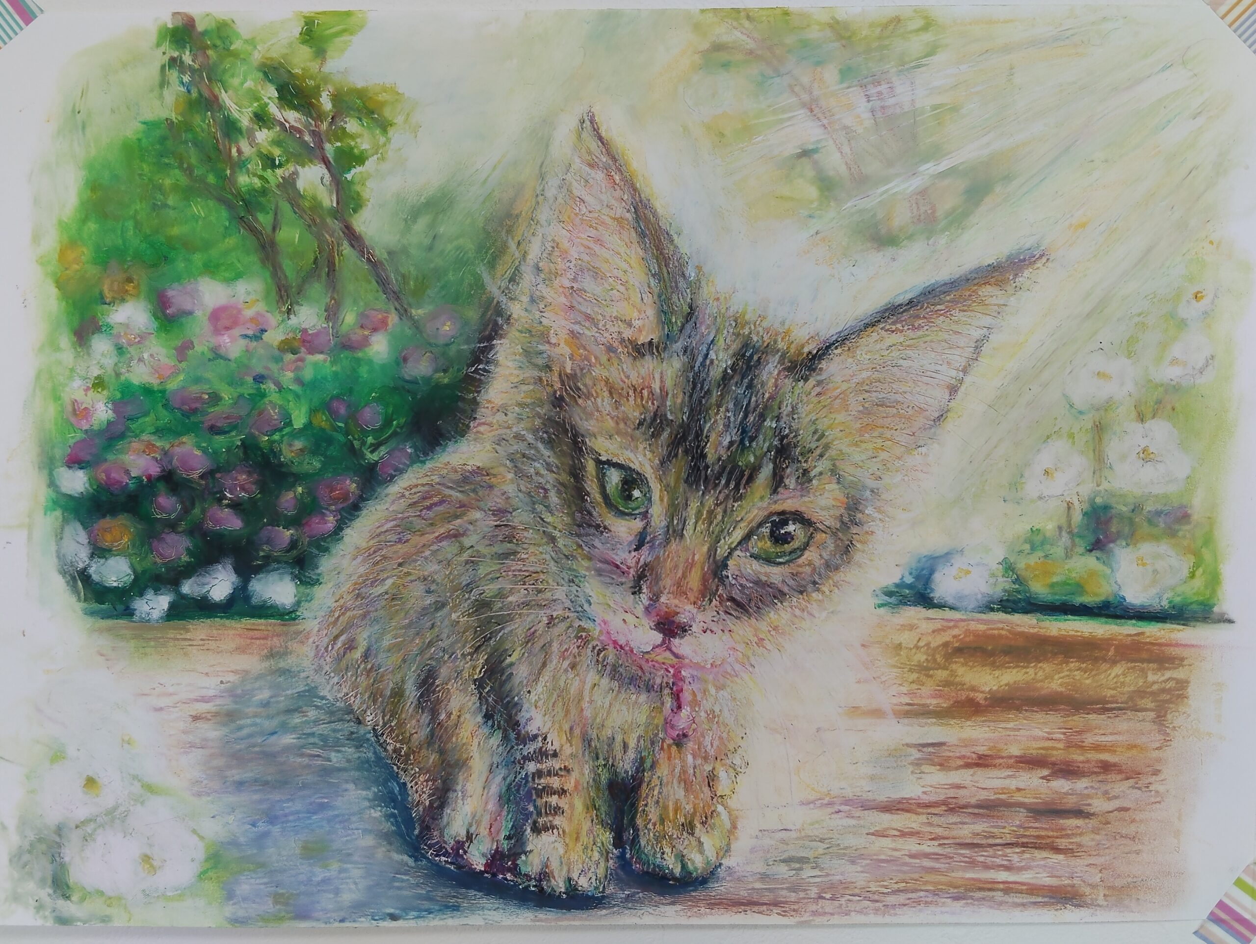 はじめての陽だまり｜100点のアートクレヨン画展