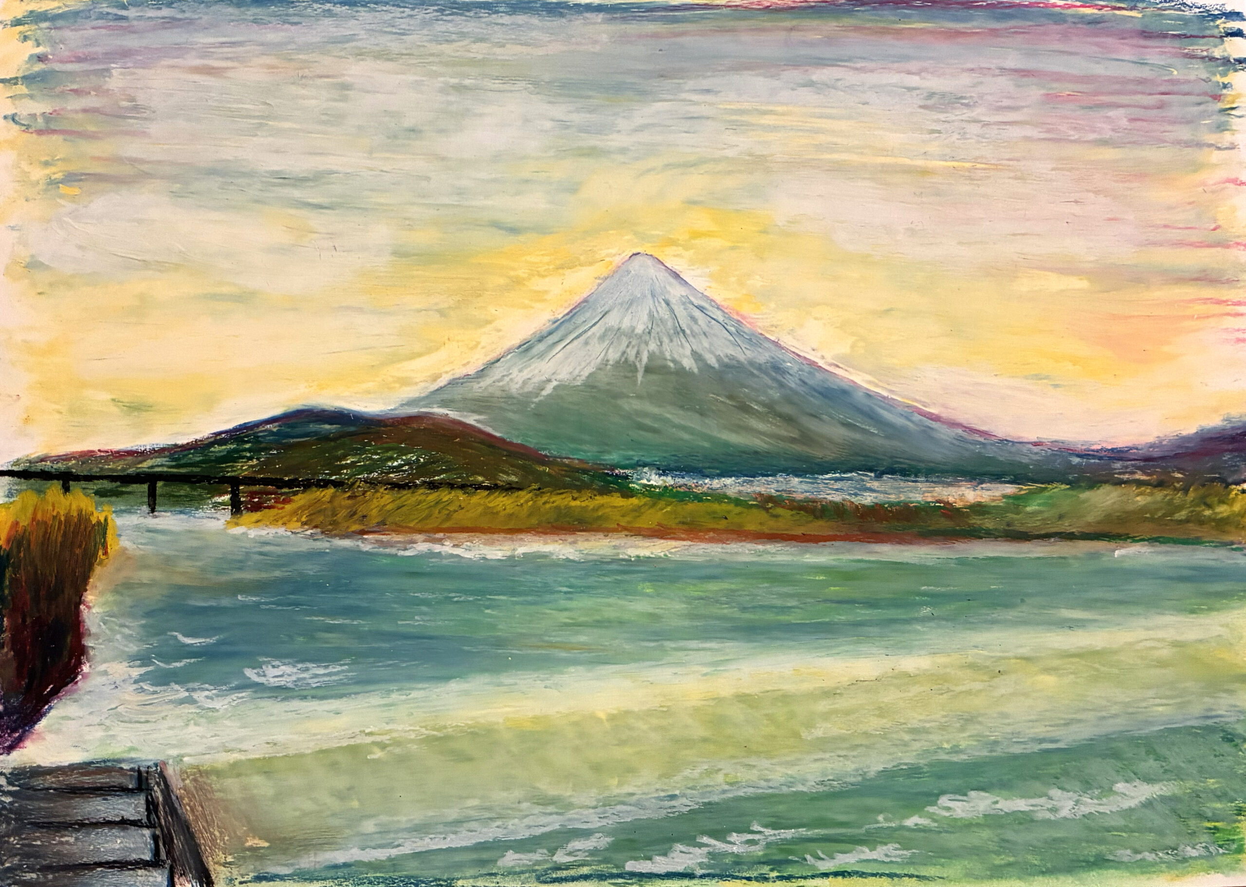 霊峰｜100点のアートクレヨン画展
