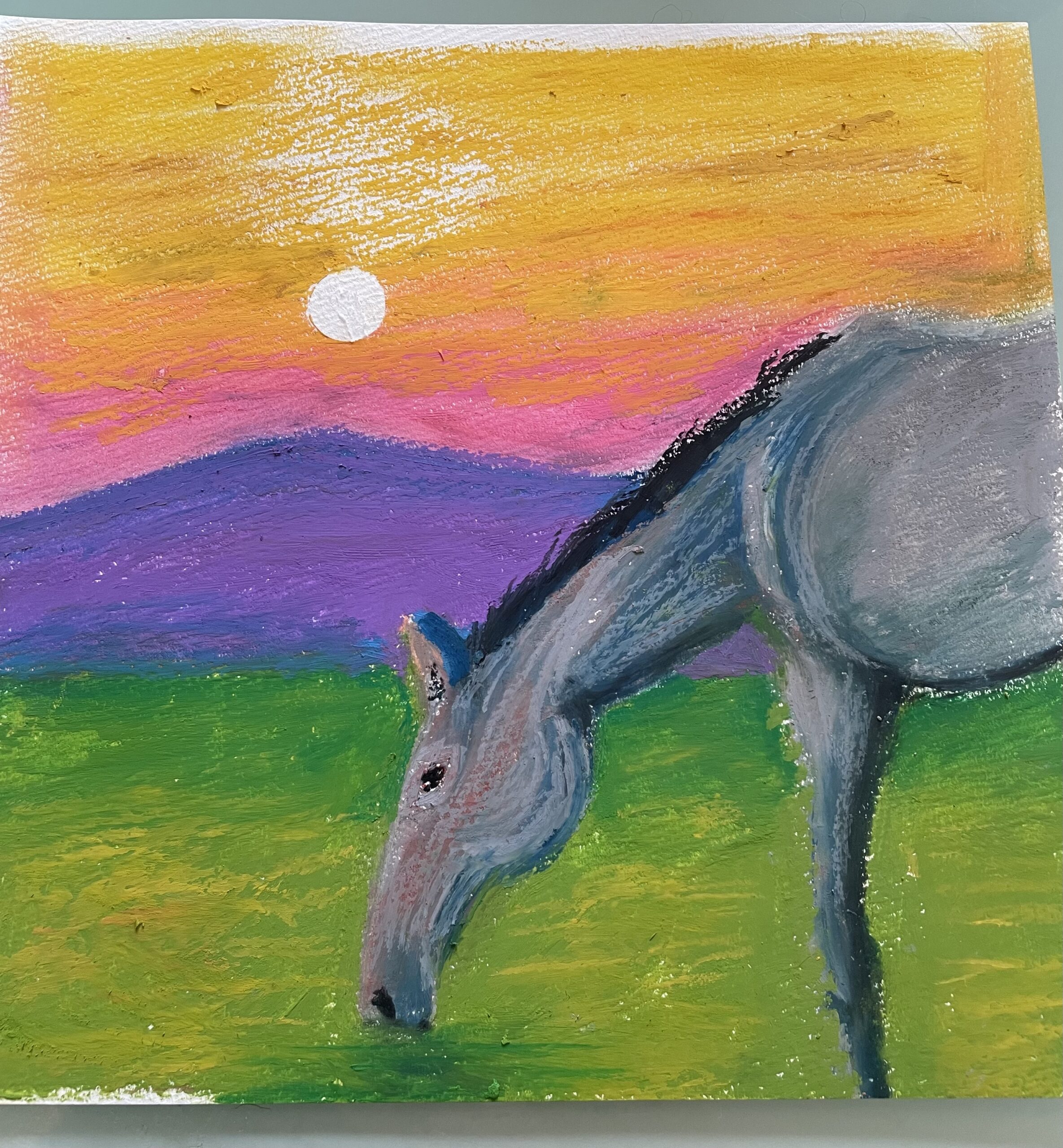 馬の幸せ｜100点のアートクレヨン画展
