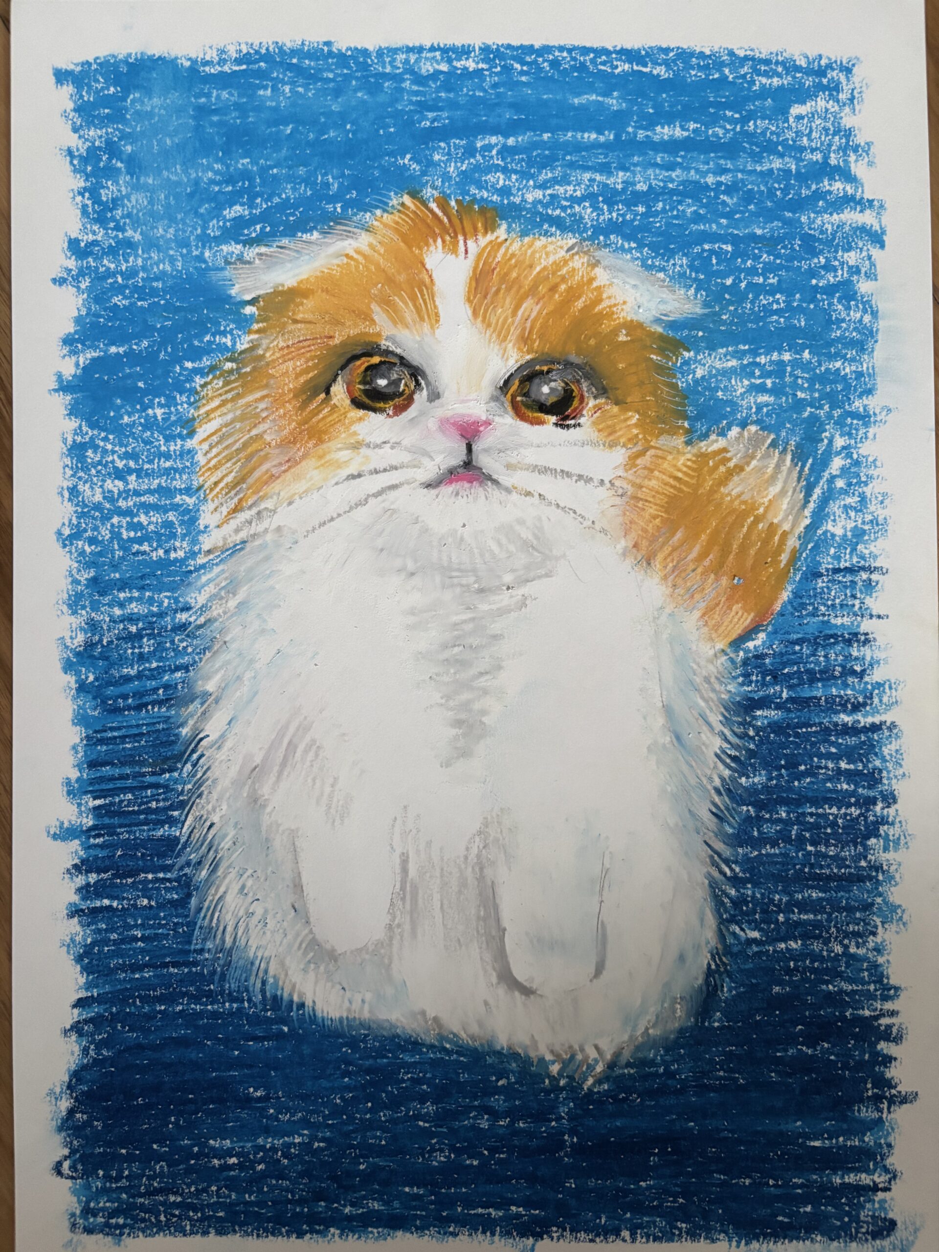 思い出の中の猫｜100点のアートクレヨン画展