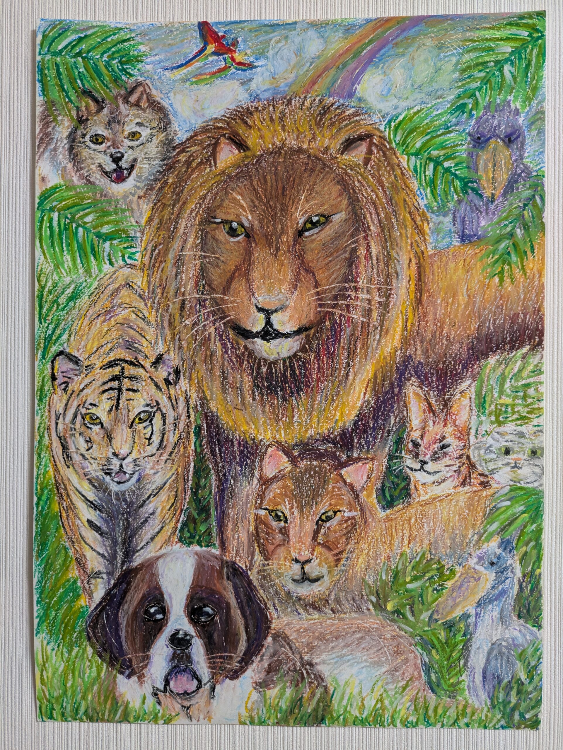 大好きな動物たち｜100点のアートクレヨン画展