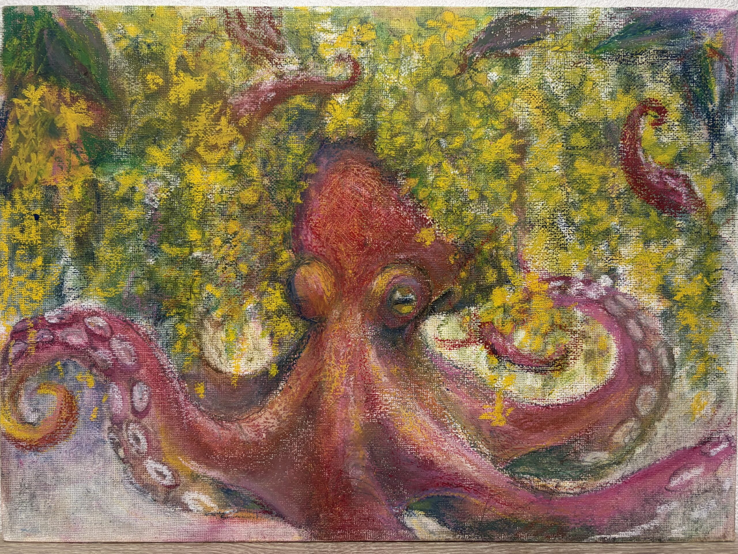 蛸の母｜100点のアートクレヨン画展